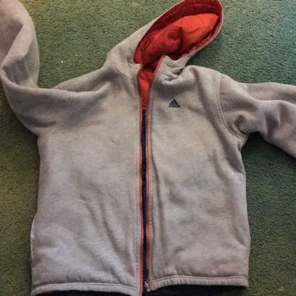 Boys sz L reversible Adidas jacket - Picture 3 of 3